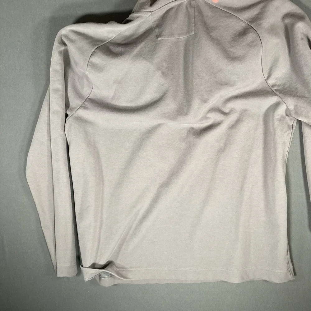 Banana Republic Mens 1/4 Zip Sweater XL Gray Pullover Casual‎ Lightweight